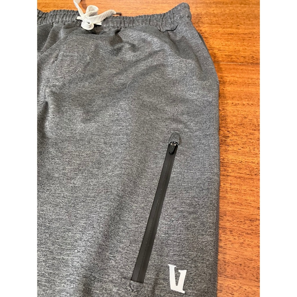 Vuori Sunday Performance Jogger V416 Mens Small Charcoal Heather Zip Gray‎ Pants - Picture 9 of 16